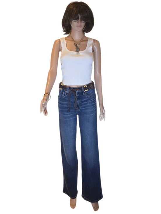 J. Crew Denim - J. Crew Reimagined Dark Blue Wide Leg Jeans Sz 28